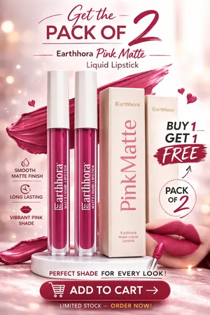 Pink Matte Matte Liquid Lipstick (Pack of 2)