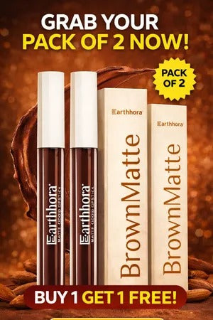 Brown Matte Matte Liquid Lipstick (Pack of 2)